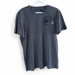 G-Star RAW 3301 Men’s T-Shirt XXL Dark Gray Charcoal Crew Neck Short Sleeve